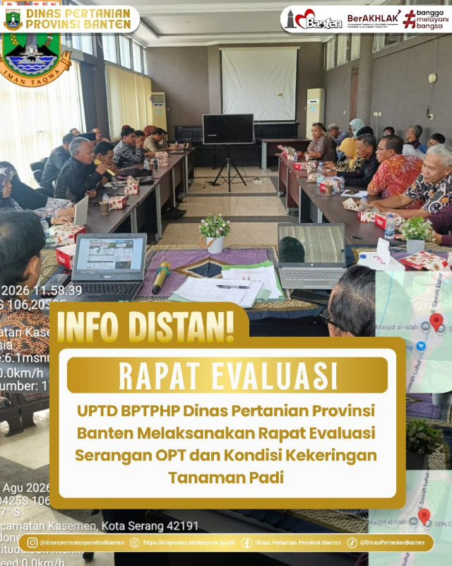 Rapat Evaluasi Serangan Organisme Pengganggu Tumbuhan (OPT) dan Kondisi Kekeringan