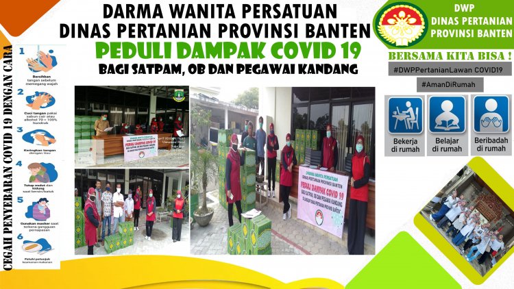 Darma Wanita Persatuan (DWP) Dinas Pertanian Provinsi Banten Peduli dampak COVID 19